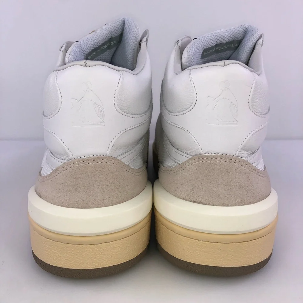 Lanvin Tennis High Top Clay Nash Sneakers Whlte 44 (US 11)